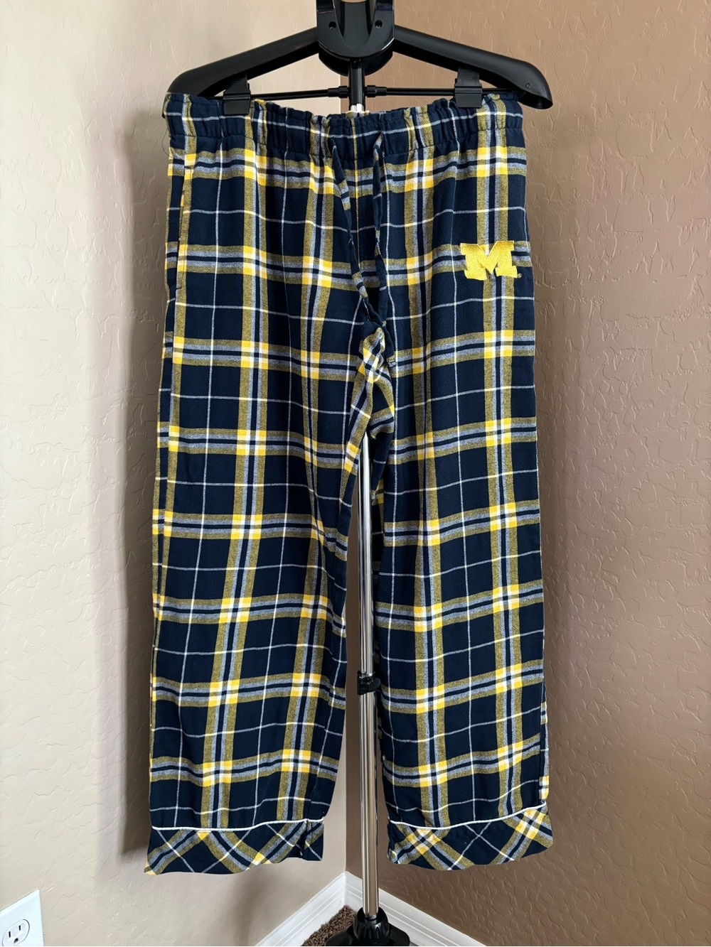 MICHIGAN 💙💛 Plaid Pajama Bottoms